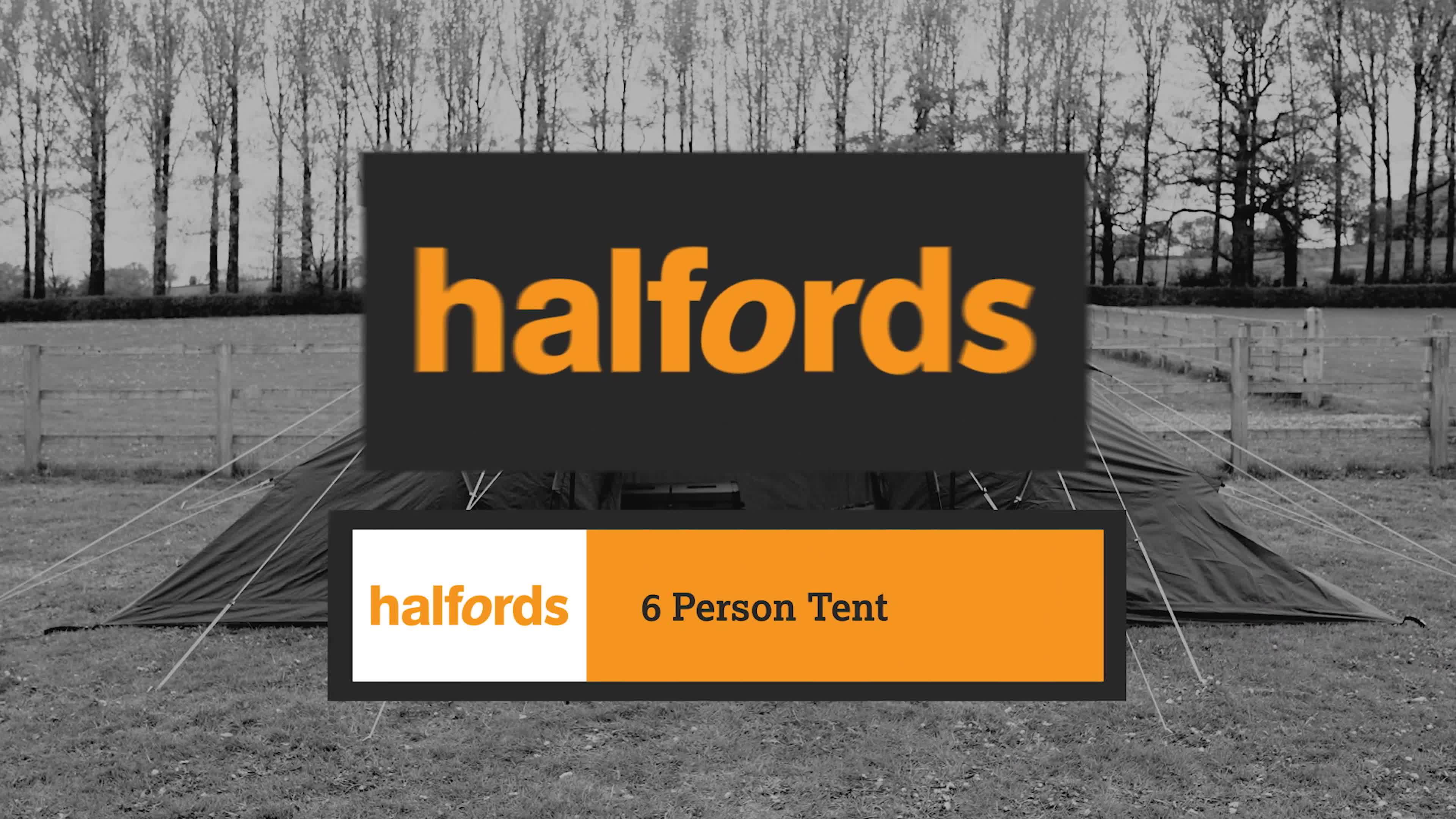 Halfords Premium 6 Person Vis A Vis Tent
